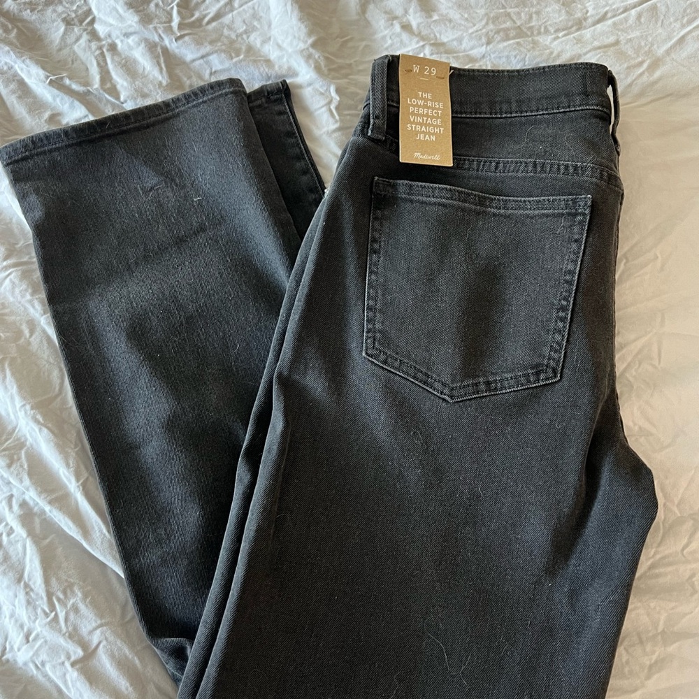 Madewell Women's Low Rise Perfect Vintage Straight Leg Jeans - Size 29